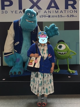 「ピクサー展」｜ひなさん（レディース・146cm）の春コーディネート