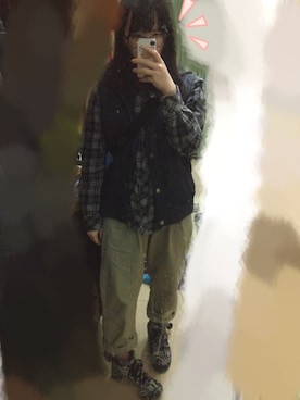 「HOMEMADEのアイテム」を使った、akii。さん（レディース・158cm）の夏コーディネート