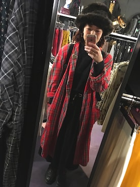 「タータンチェック」｜noripyさん（レディース・160cm）の冬コーディネート