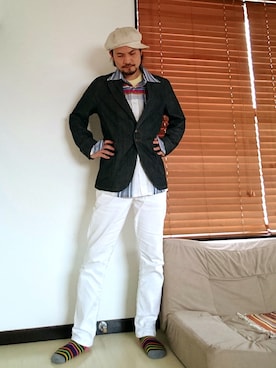 「部屋」｜「アイテム（ジャケット/アウター）」を使った、ＧＡＴＳさん（メンズ・175cm）の夏コーディネート