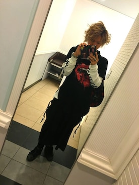 「レイヤードパンツ」｜ヴァンパイアさん（メンズ・178cm）の秋コーディネート