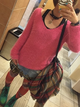 「JSG（ジェイエスジー）のアイテム」を使った、直@多肉中毒さん（レディース・160cm）の冬コーディネート