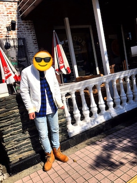 「Avail（アベイル）のアイテム（ブルゾン）」を使った、かーずさん（メンズ・165cm）の冬コーディネート