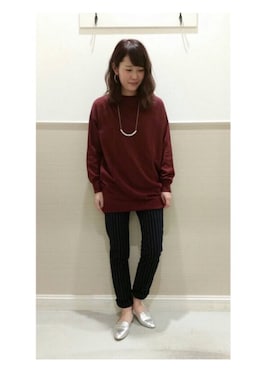 「PANTS...（パンツ）のアイテム」を使った、chiakiさん（レディース・161cm）の冬コーディネート