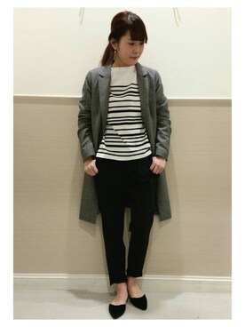 「レプシィム(LEPSIM)」｜「アイテム（チェスターコート）」を使った、chiakiさん（レディース・161cm）の春コーディネート