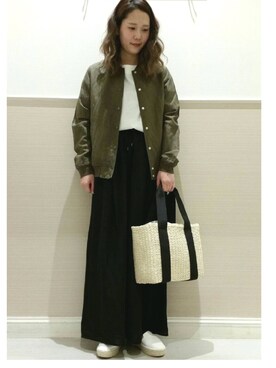 「レプシィム(LEPSIM)」｜「アイテム（ブルゾン）」を使った、chiakiさん（レディース・161cm）の春コーディネート