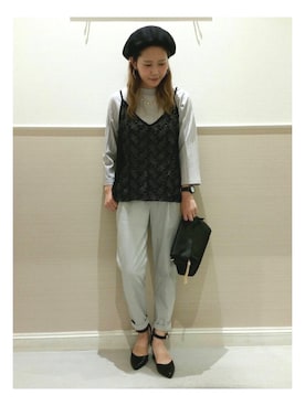 「レプシィム(LEPSIM)」｜「アイテム（キャミソール）」を使った、chiakiさん（レディース・161cm）の秋コーディネート