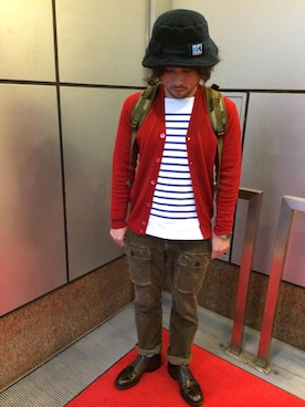 「バレンタインデートスタイル」｜「アイテム（アナログ腕時計）」を使った、ゆうちゃんさん（メンズ・166cm）の冬コーディネート