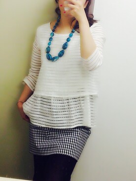 「N.（N. Natural Beauty Basic）（エヌエヌナチュラルビューティーベーシック）のアイテム（Skirt、その他）」を使った、かりんさん（レディース・158cm）の春コーディネート