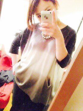 「N.（N. Natural Beauty Basic）（エヌエヌナチュラルビューティーベーシック）のアイテム（Necklace、ホワイト系）」を使った、かりんさん（レディース・158cm）の春コーディネート