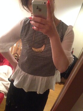 「PAGEBOY（ページボーイ）のアイテム（Shirts、ホワイト系）」を使った、かりんさん（レディース・158cm）の春コーディネート