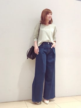 「STUDIOUS（ステュディオス）のアイテム（パンプス）」を使った、naaaさん（レディース・162cm）の春コーディネート