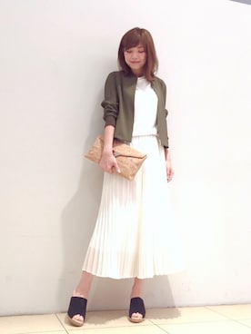 「STUDIOUS（ステュディオス）のアイテム（サンダル）」を使った、naaaさん（レディース・162cm）の春コーディネート