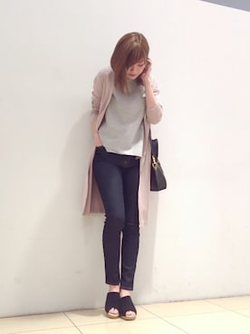 「STUDIOUS（ステュディオス）のアイテム（サンダル）」を使った、naaaさん（レディース・162cm）の春コーディネート