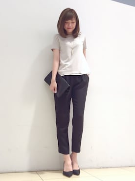 「STUDIOUS（ステュディオス）のアイテム（ネックレス）」を使った、naaaさん（レディース・162cm）の夏コーディネート