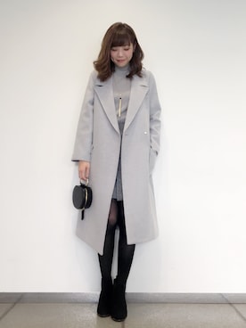 「STUDIOUS（ステュディオス）のアイテム（その他アウター）」を使った、naaaさん（レディース・162cm）の秋コーディネート