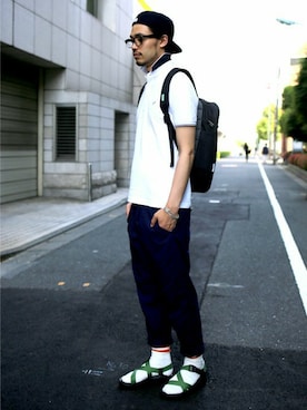 プレス樋口さん(メンズ・186cm)の春コーディネート