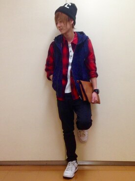 りいちさん（メンズ・168cm）の冬コーディネート