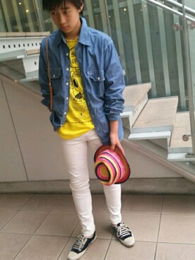 「BOOFOOWOO」｜ようせいさん（キッズ・161cm）の夏コーディネート