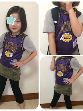「ヒラキ（ヒラキ）のアイテム（トップス）」を使った、tamakiさん（キッズ・100cm）の秋コーディネート