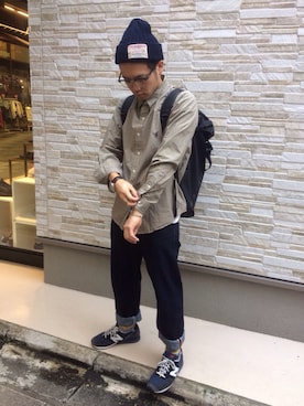 「アイテム（バングル/リストバンド）」を使った、kazさん（メンズ・168cm・20代）の秋コーディネート