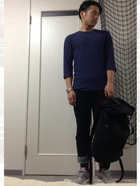 「アイテム（バングル/リストバンド）」を使った、kazさん（メンズ・168cm・20代）の秋コーディネート