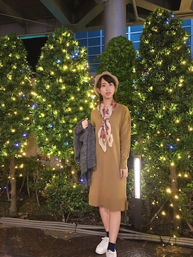 「Lulus（-）のアイテム（ジャケット/アウター）」を使った、Belle さん（レディース・160cm）の冬コーディネート