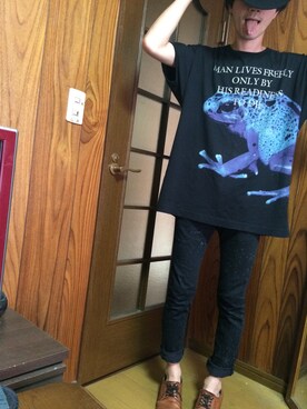 「rovtski」｜「アイテム（帽子）」を使った、わっきーさん（メンズ・170cm）の夏コーディネート
