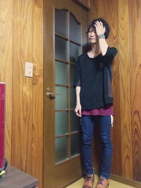 「rovtski」｜「アイテム（アナログ腕時計）」を使った、わっきーさん（メンズ・170cm）の夏コーディネート