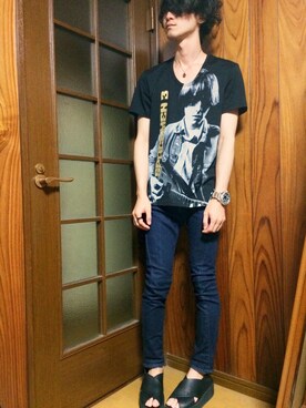 「DEMIO ROCK FES.」｜わっきーさん（メンズ・171cm）の夏コーディネート