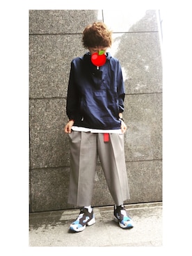 「ラルフローレン」｜「アイテム（ナイロンジャケット）」を使った、Y.Mitumaruさん（メンズ・168cm）の春コーディネート