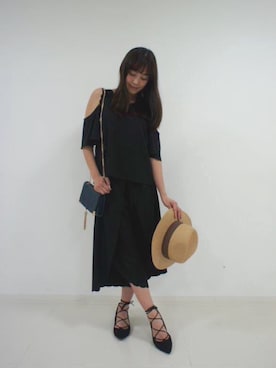 「DRWCYS（ドロシーズ）のアイテム（その他トップス）」を使った、はらだゆかさん（レディース・160cm）の冬コーディネート