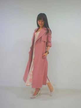 「DRWCYS（ドロシーズ）のアイテム（その他アウター）」を使った、はらだゆかさん（レディース・160cm）の春コーディネート