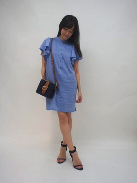 「DRWCYS（ドロシーズ）のアイテム」を使った、はらだゆかさん（レディース・160cm）の春コーディネート