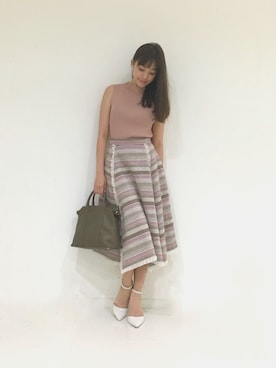 「DRWCYS（ドロシーズ）のアイテム（パンプス）」を使った、はらだゆかさん（レディース・160cm）の秋コーディネート