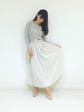 「DRWCYS（ドロシーズ）のアイテム（パンプス）」を使った、はらだゆかさん（レディース・160cm）の秋コーディネート