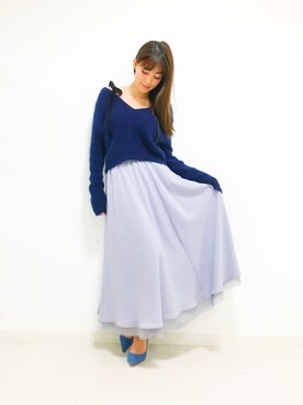 「DRWCYS（ドロシーズ）のアイテム」を使った、はらだゆかさん（レディース・160cm）の秋コーディネート