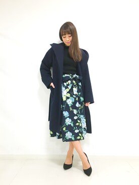 「DRWCYS（ドロシーズ）のアイテム（その他アウター）」を使った、はらだゆかさん（レディース・160cm）の秋コーディネート