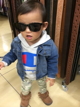 「babyGAP（babyGAP）のアイテム（デニムジャケット、その他）」を使った、へいさん（レディース）の冬コーディネート