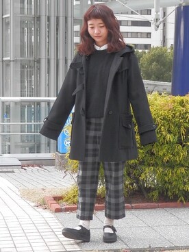 「栄」｜まいまいさん（レディース・152cm）の冬コーディネート