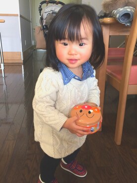 「baby GAP」｜ｙｕａ.さん（キッズ・70cm）の冬コーディネート