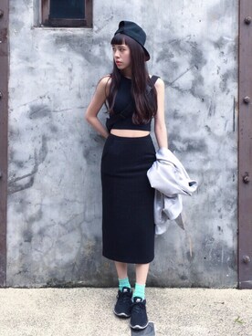 Mimi Tsai使用「NIKE（ATH DPT フッドウエストバッグ）」的時尚穿搭