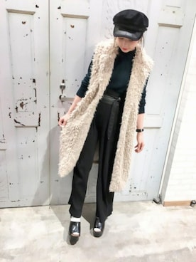 「WEGO（ウィゴー）のアイテム（帽子）」を使った、ともちんさん（レディース・156cm）の秋コーディネート