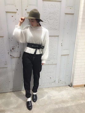 「black」｜ともちんさん（レディース・156cm）の秋コーディネート