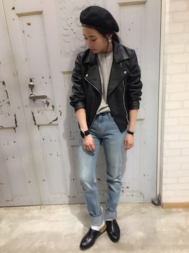 「WEGO（ウィゴー）のアイテム（アクセサリー）」を使った、ともちんさん（レディース・156cm）の秋コーディネート