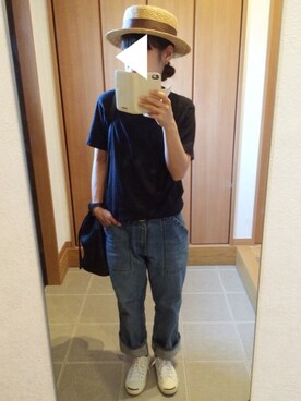 「CONVERSE（コンバース）のCONVERSE コンバース ジャック パーセル / JACK PURCEL（スニーカー）」を使った、ayumiさん（レディース・154cm）の春コーディネート