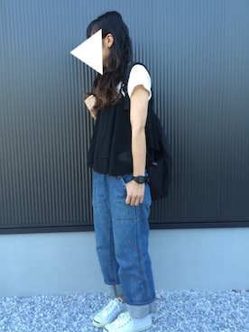 「アイテム（ハンドケア/ハンドクリーム）」を使った、ayumiさん（レディース・154cm）の春コーディネート