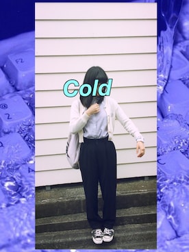 「snidel」｜「アイテム（スラックス）」を使った、国宝さん（レディース・157cm）の秋コーディネート