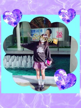 「school」｜「アイテム（財布/小物）」を使った、国宝さん（レディース・157cm）の秋コーディネート