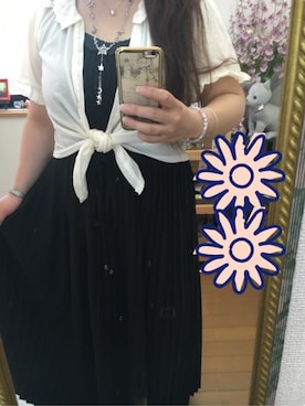 「axes femme（アクシーズファム）のアイテム（腕時計）」を使った、ひよこ(˙³˙)さん（レディース・152cm）の夏コーディネート